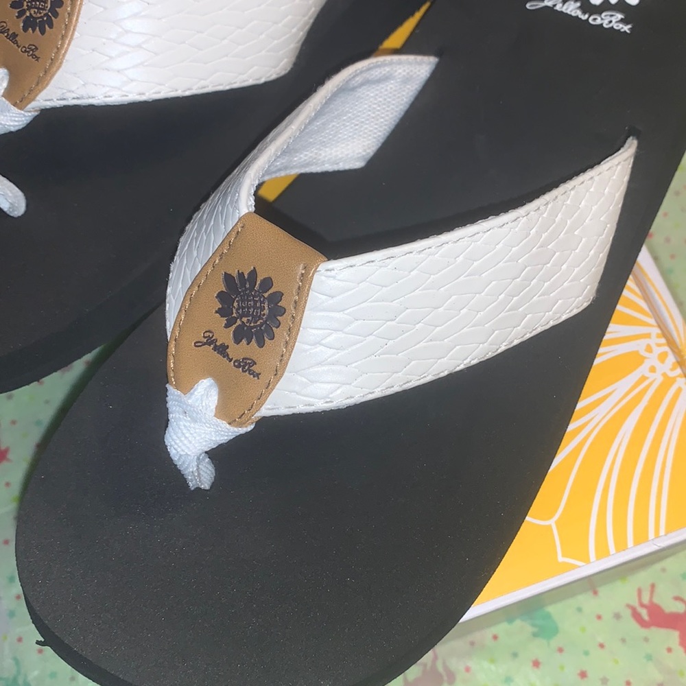 Yellow Box Flip Flops - Picture 2 of 10